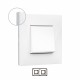 741012 LEGRAND VN-PLATE 2ELE WHITE/CHROME