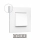 741014 LEGRAND VN-PLACA 4ELE BRANCO/CROMADO