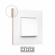 741023 LEGRAND VN-PLACA 3ELE BRANCO/OURO ROSA