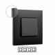 741064 LEGRAND VN-PIASTRA 4ELE SCURO/CHROME