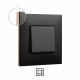 741071 LEGRAND VN-PIASTRA 1ELE SCURO/RAME