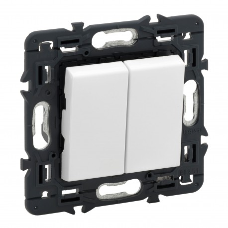 741244 LEGRAND VN-INT, DOUBLE 1P 10AX BIANCO