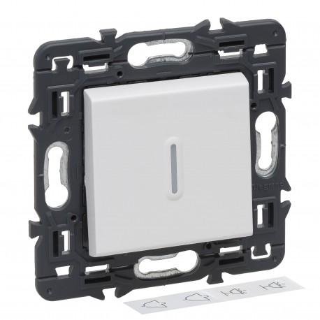 741251 LEGRAND VN-PULS LUM 1P 6A BRANCO.