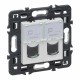 741276 LEGRAND VN-BASE 2XRJ45 UTP CAT.6 BLANC