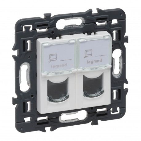 741276 LEGRAND VN-BASE 2XRJ45 UTP CAT.6 WHITE