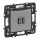 741331 LEGRAND VN-BASIS, 2XUSB TIPA 2,4 ZU ALAUN