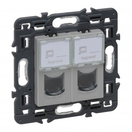 741376 LEGRAND VN-BASE 2XRJ45 UTP CAT.6 ALLUME