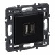 741431 LEGRAND VN-BASE 2XUSB TIPA 2,4 DARK