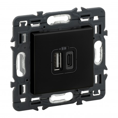 741432 LEGRAND VN-BASE 2XUSB TIPA+C 2.4 SCURO