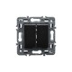 741445 LEGRAND VN-CONM DOPPIO 1P 10AX SCURO