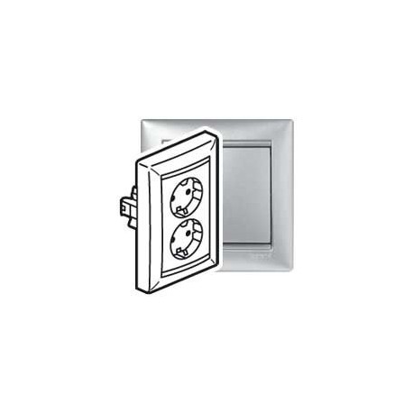 770127 LEGRAND VL-BASE MBLOC 2X2P+T DÉCHIRÉ ALUN