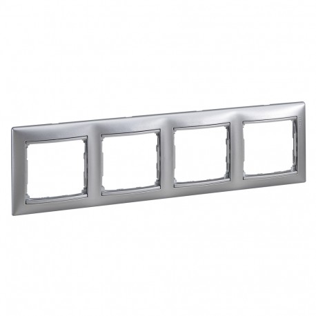770154 LEGRAND VL-PLACA 4ELE HOR ALUMINIO