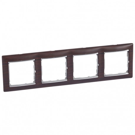 770374 LEGRAND VL-PLACA 4ELE HOR MADERA OSCU