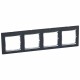 770394 LEGRAND VL-PLACA 4ELE HOR PRETO/PRATA