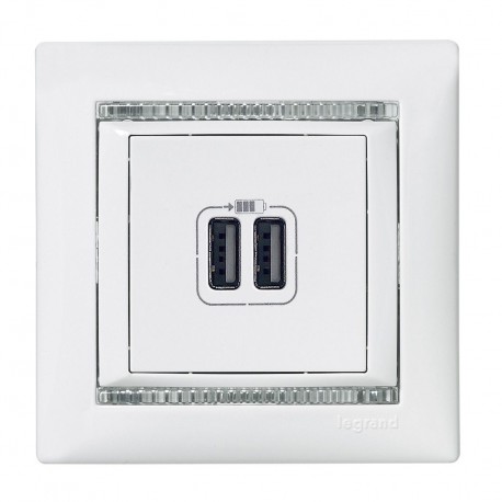 770470 LEGRAND VL-BASE USB A+2,4 A/5V BLANC