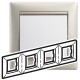 770474 LEGRAND VL-PLAQUE DE 4ELE HOR/BLANC PERLE