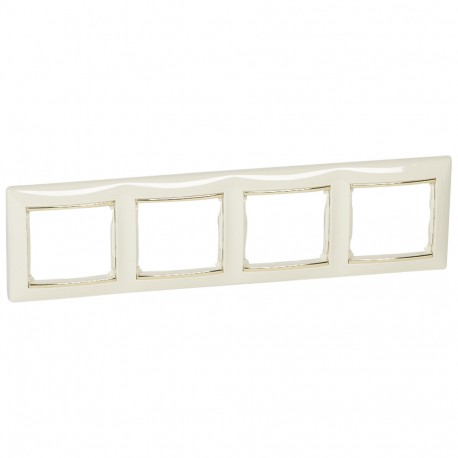 774154 LEGRAND VL-PLACA 4ELE HOR MARFIL/ORO