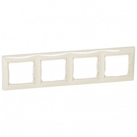 774354 LEGRAND VL-PLACA 4ELE HOR MARFIL