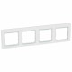 774464 LEGRAND VL-PLATE 4ELE HOR WHITE/CRYSTAL
