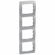 771308 LEGRAND GL-PLACA 4ELE VER ALUMINIO
