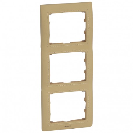 771994 LEGRAND GL-PLACA 3ELE VER COURO HAVANA