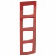 665024 LEGRAND NL-PLAQUE 4ELE ROUGE