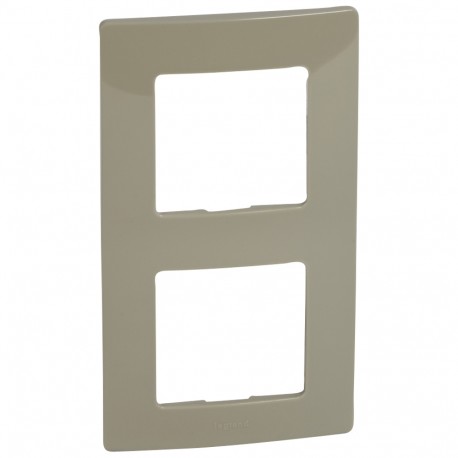 665032 LEGRAND NL-PLAQUE 2ELE GRIS