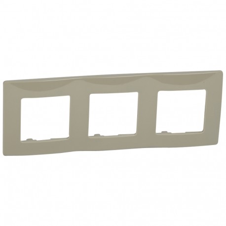 665033 LEGRAND NL-PLATE 3ELE GREY