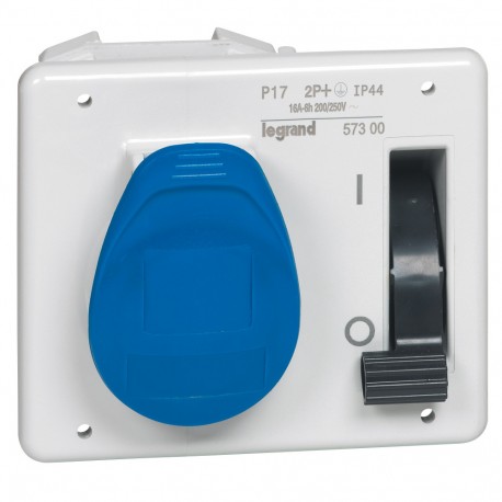 057300 LEGRAND BASE SUPERCOMPACTA 2P+T IP44