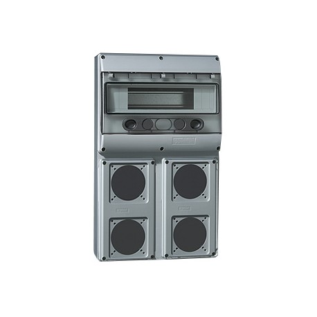 057708 LEGRAND BASE 12 MÓD. PARA 4 TOMADAS DE 16 A