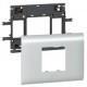 011212 LEGRAND DLP ALU-SUPPORTO MOSAICO 2M T85