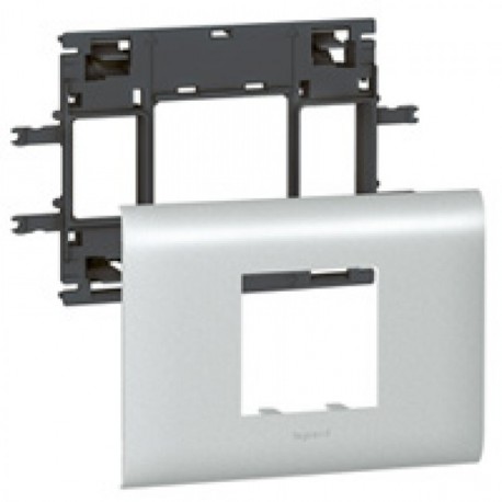 011212 LEGRAND DLP ALU-SUPPORTO MOSAICO 2M T85