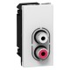 078753 LEGRAND MO-BASE 2 RCA 1M BL STRAPPATO