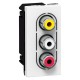 078754 LEGRAND МО-БАЗА КАБЕЛЬ 3RCA 1М БЛ РАЗРЫВАЕТСЯ
