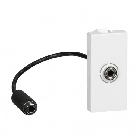 078779 LEGRAND MO-BASE JACK3,5 1M CÂBLE BL
