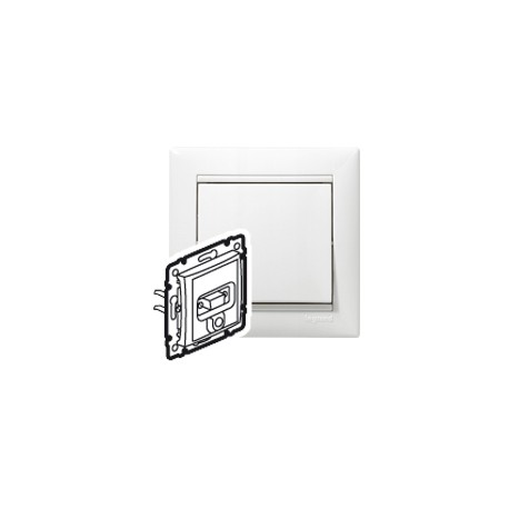 770082 LEGRAND VL-BASE HD15+JACK 3,5 MM BRANCO.