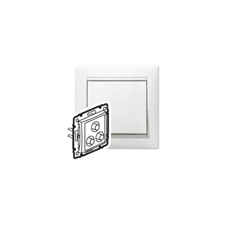 770084 LEGRAND VL-BASE RCA-WHITE