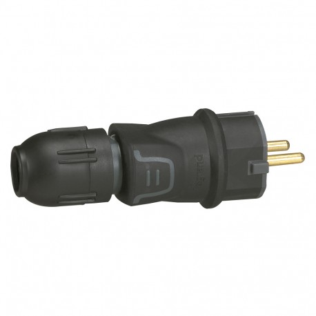 050340 LEGRAND FICHE 2P+T 16A CAOUTCHOUC DE PRESSE