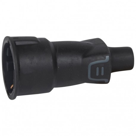 050343 LEGRAND BASE MOBILE-2P+T-GOMMA-NERO
