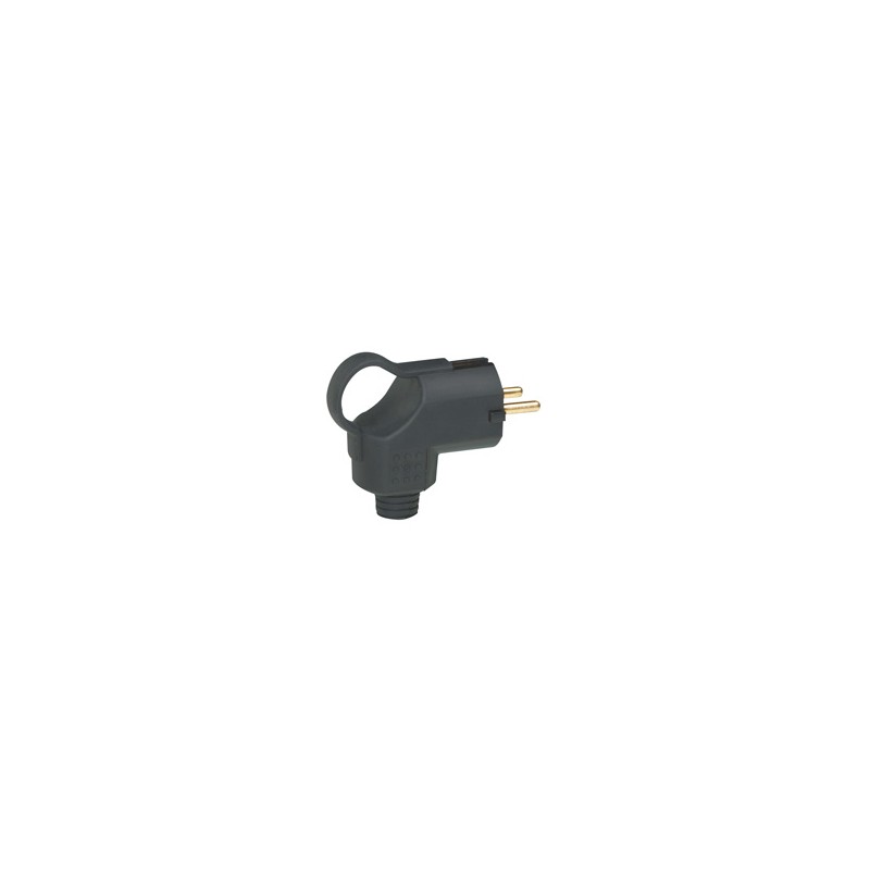 Legrand Bticino Base In Gomma 2P+T 16A IP44 - Presa Schuko Industriale, 230V, Colore Nero - 2