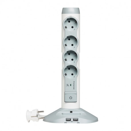 694614 LEGRAND B Prot sobr 4*2P+T 2 USB 2 mic