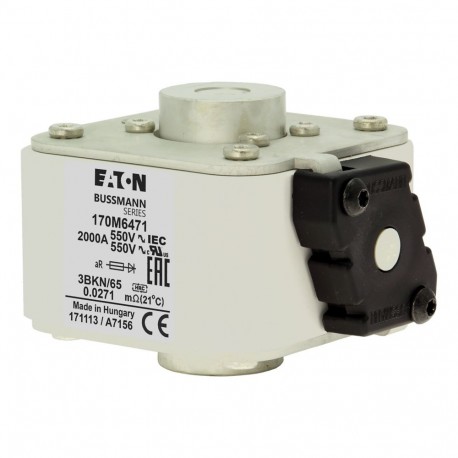 FUSE 1250A 690V 3DKN/65 AR 170M6486 EATON ELECTRIC SICHERUNG 1250A 690V 3DKN/65 AR