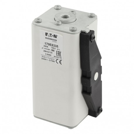 FUSE 250A 750V 2BKN/130 GR DC 170E8335 EATON ELECTRIC SICHERUNG 250A 750V 2BKN/130 GR DC