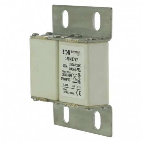 FUSE 400A 750V DC 230FU/70 AR CU 170M1777 EATON ELECTRIC SICHERUNG 400A 750V DC 230FU/70 AR CU