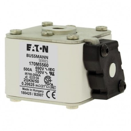 FUSE 500A 690V 2GKN/50 AR UC 170M5560 EATON ELECTRIC SICHERUNG 500A 690V 2GKN/50 AR UC