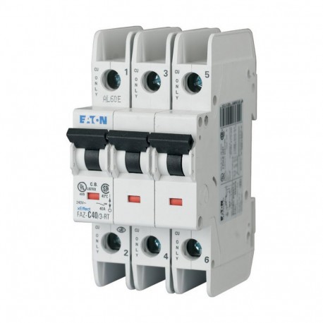FAZ-D8/3-RT 102306 Y7-102306 EATON ELECTRIC Disjuntor FAZ-RT, 8A, 3P, curva D