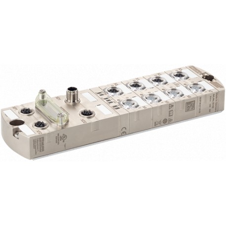 55182 MURRELEKTRONIK MVK-MPNIO DIO12 DIO4/IOL4 M12L 5P ProfiNet, módulo Compacto, de metal