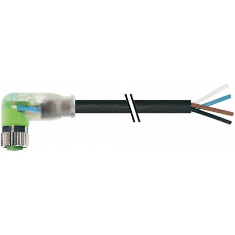 7000-08102-6110300 MURRELEKTRONIK M8 female 90°, mit Kabel PUR 4x0.34 oder UL/CSA+robot+drag chain 5m