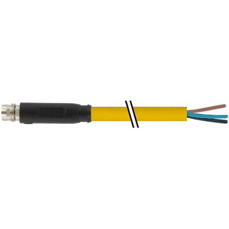 7000-08161-0200500 MURRELEKTRONIK M8 female 90°, mit Kabel LED PUR 4x0.34 oder UL/CSA+robot+drag chain 1,5 m