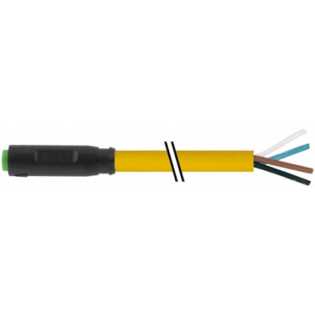 7000-08221-0210300 MURRELEKTRONIK M8 HEMBRA COMPLEMENTO DE 0° PUR 3x0.25 GRIS, 15m